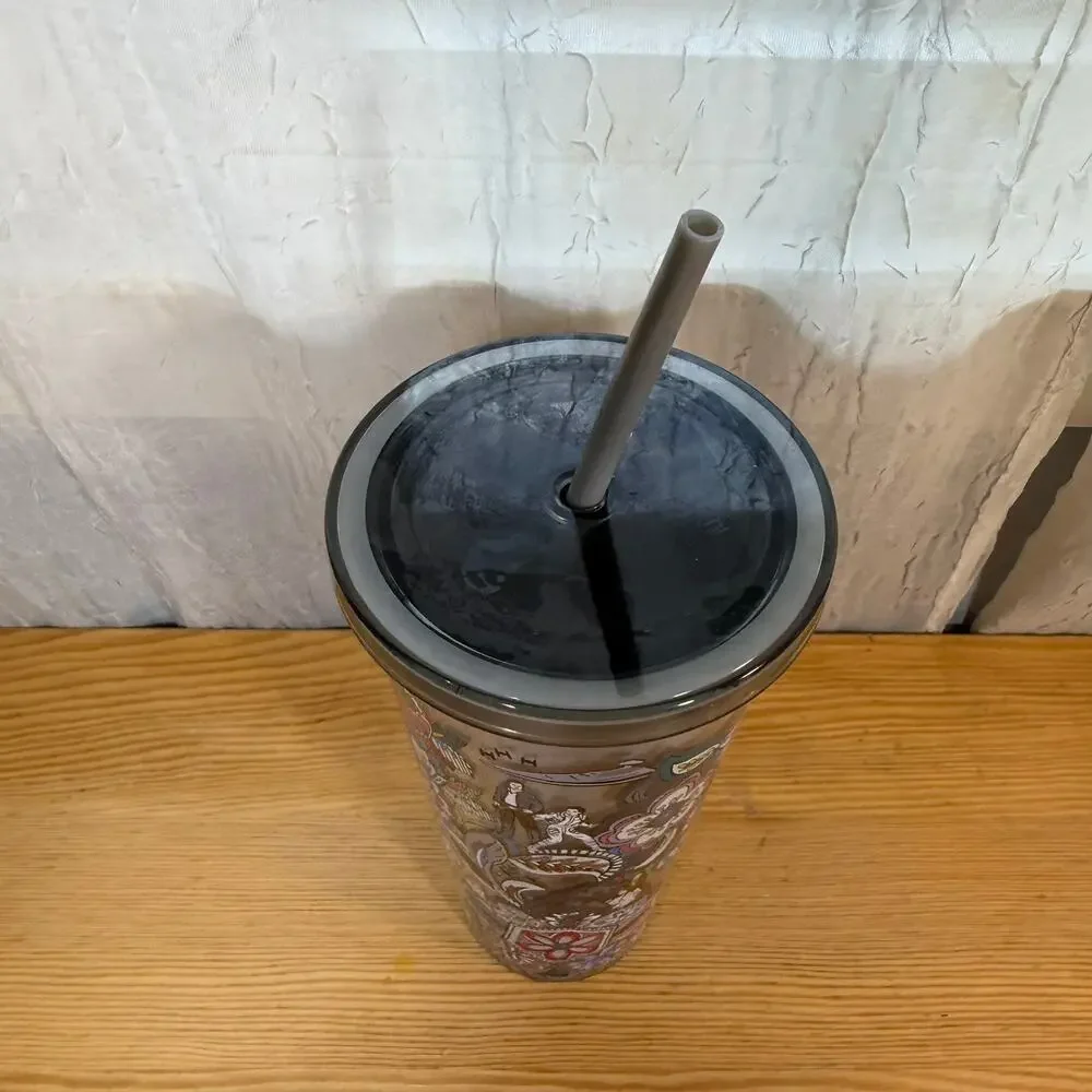 Disney Star Wars Tumbler Princess Leia Acrylic Cup w Straw BPA Free